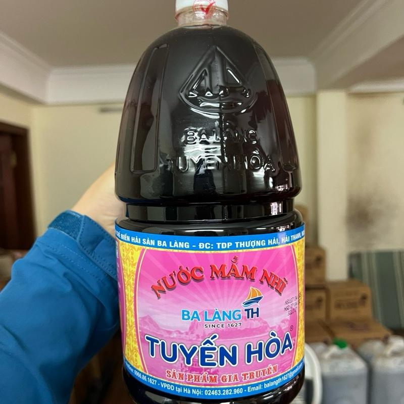 Nước mắm nhĩ Ba Làng Thanh Hoá chai 2L 15 độ đạm