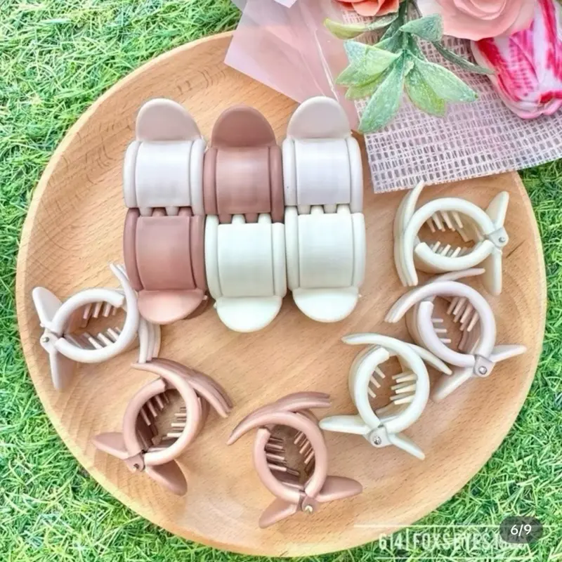 Sét 36 kẹp càng cua 6 răng nhiều mầu thời trang phong cách Hàn Quốc