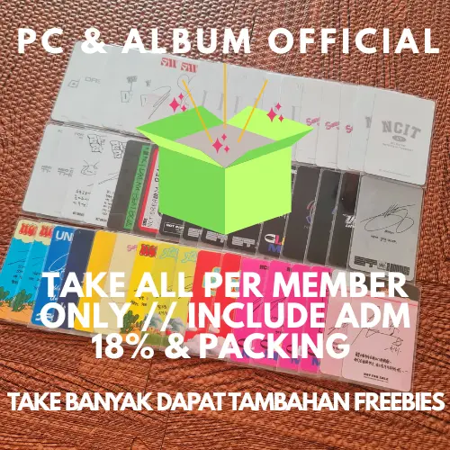 [CLEARANCE SALE // TAKE PER MEMBER ONLY] Photocard & Album Only Official NCT, RIIZE, SEVENTEEN, EXO 0