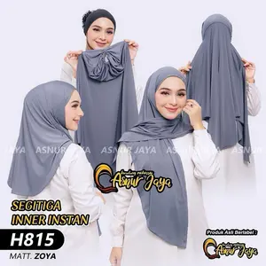 ASNUR JAYA KERUDUNG/HIJAB INSTANT/SEGITIGA INNER INSTANT/JERSY/H 815 Wanita Muslim
