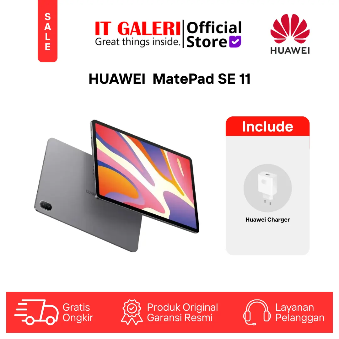 HUAWEI MatePad SE 11" Tablet | 8/128GB | 2K Eye Comfort Display | 7700mAh | Metal Unibody