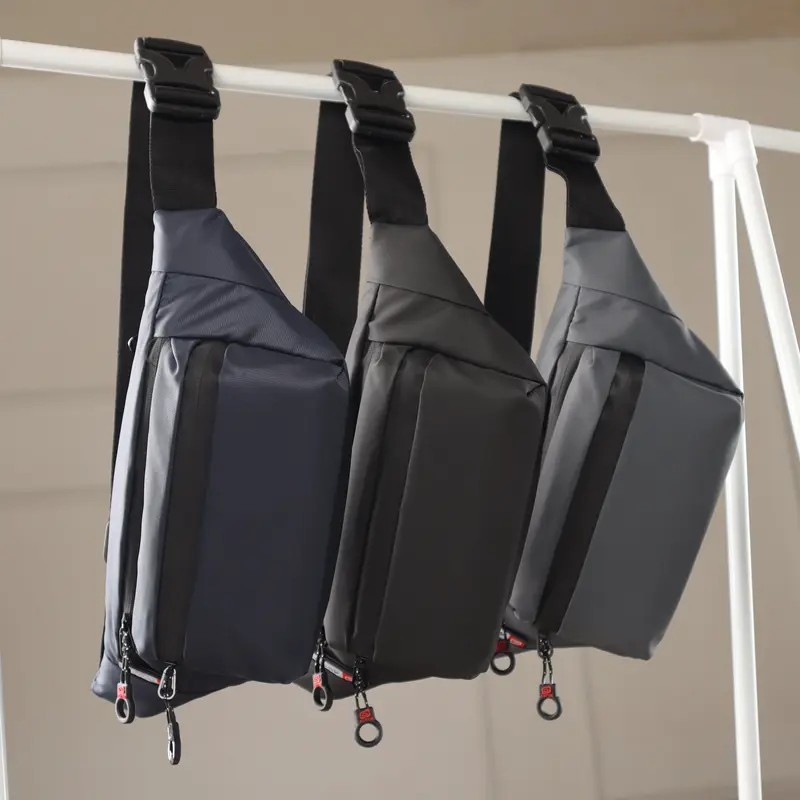 Tas Pinggang Waist Bag Waterproof 017 Asttin Unisex Bimo D1000 Garansi 1 Tahun - Hitam, Cowok Waistbag tas  pinggang  pria 2