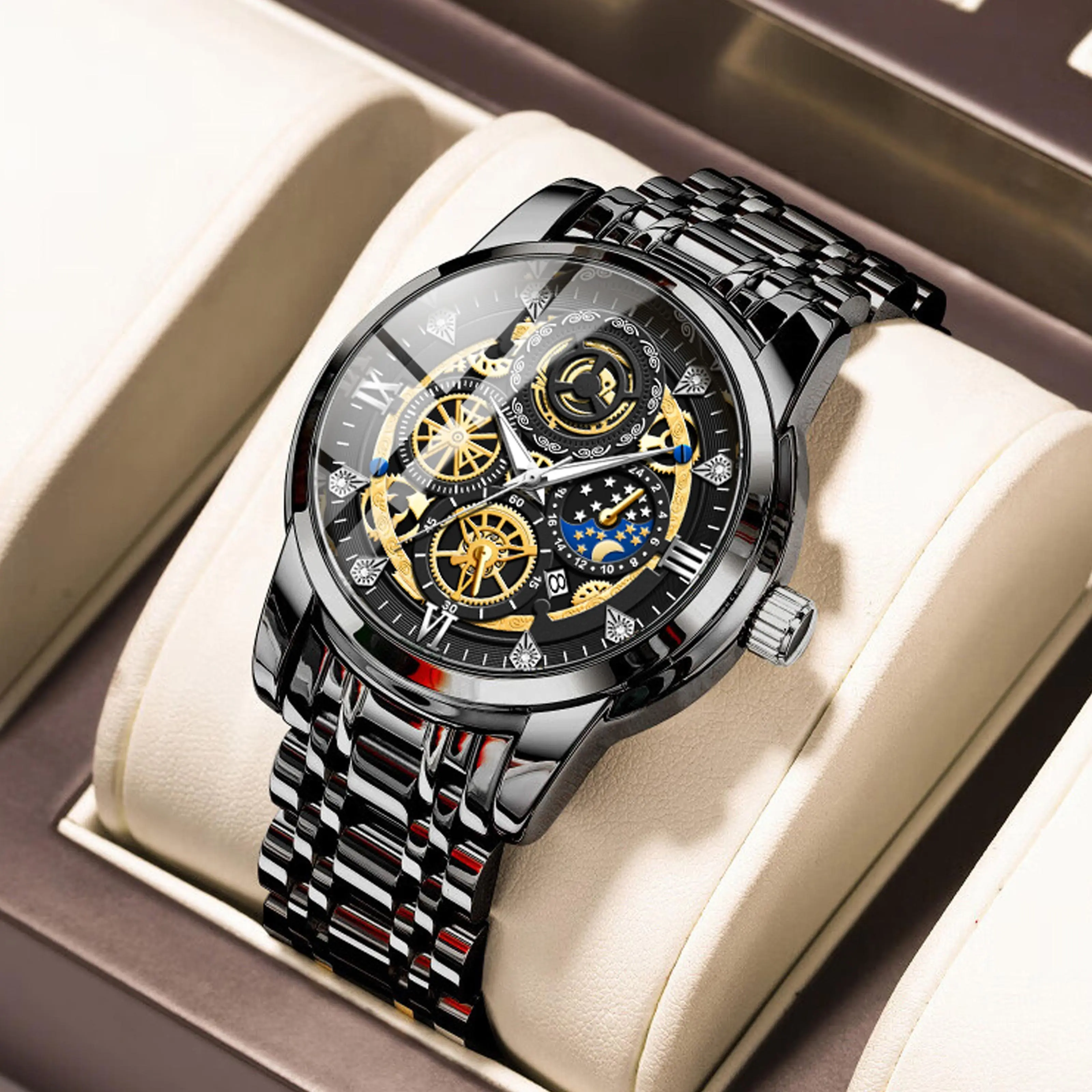 COD AIYISHI Jam Tangan Mewah Terbaru Tahan Air Men Watch Kalender Aktif BISA COD-2369 COD AIYISHI Jam Tangan Mewah Terbaru Tahan Air Men Watch Kalender Aktif BISA COD-2369