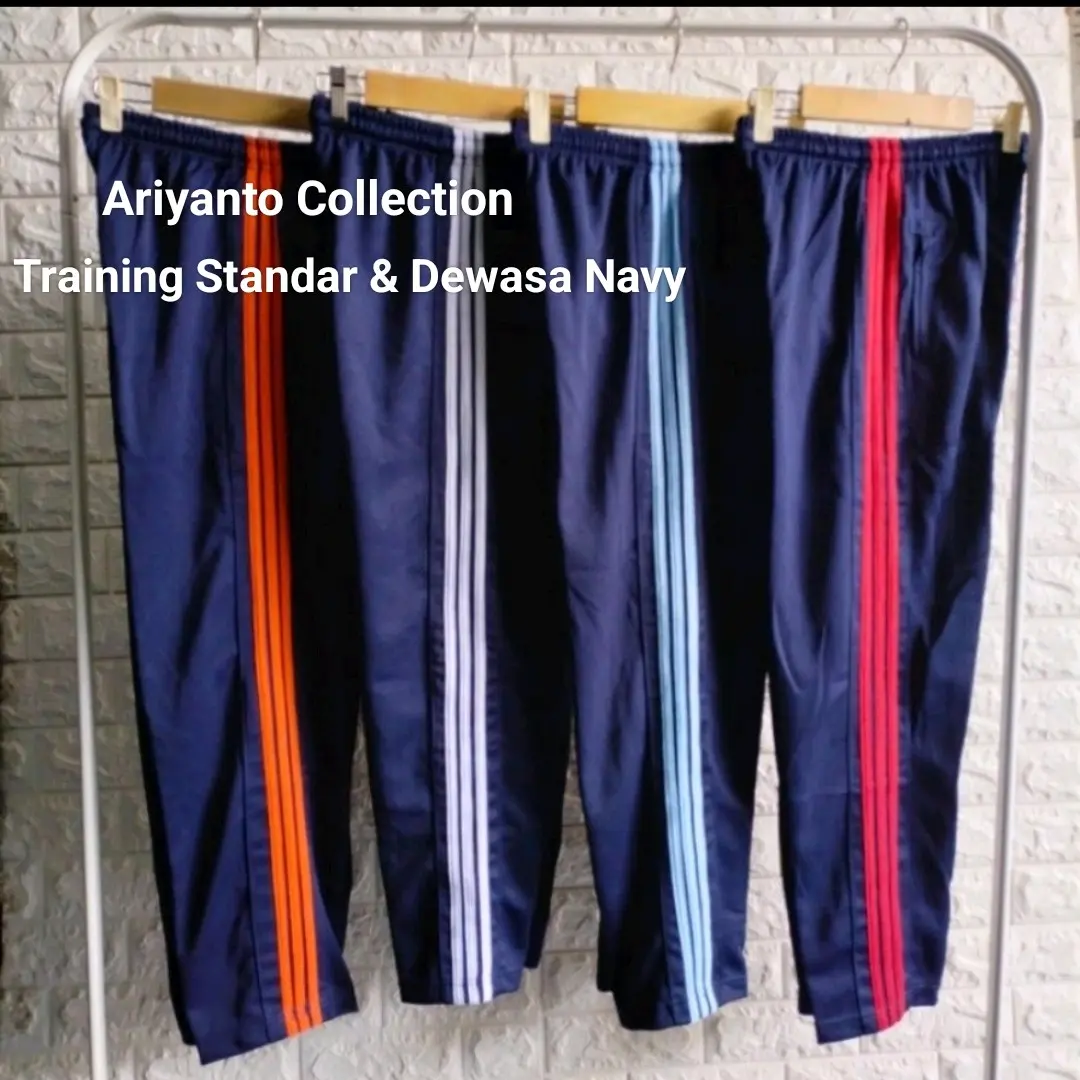 Celana Training Panjang Biru Navy Dongker All Size / SD S / SMP M L / SMA Dewasa XL / Jumbo XXL Navy