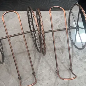 Triple W Wine Rack Bottle Holder Pajangan Dekorasi Rak Botol Anggur Logam Besi