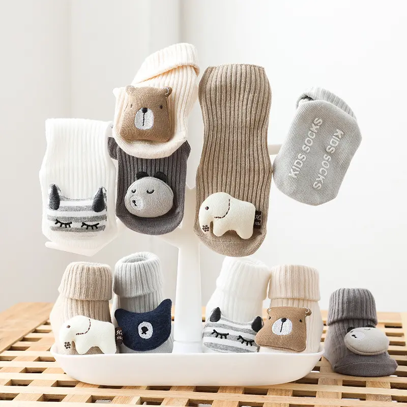 Kaos Kaki Bayi Baby Motif Boneka Binatang Kaos Kaki Bayi Panjang Aman