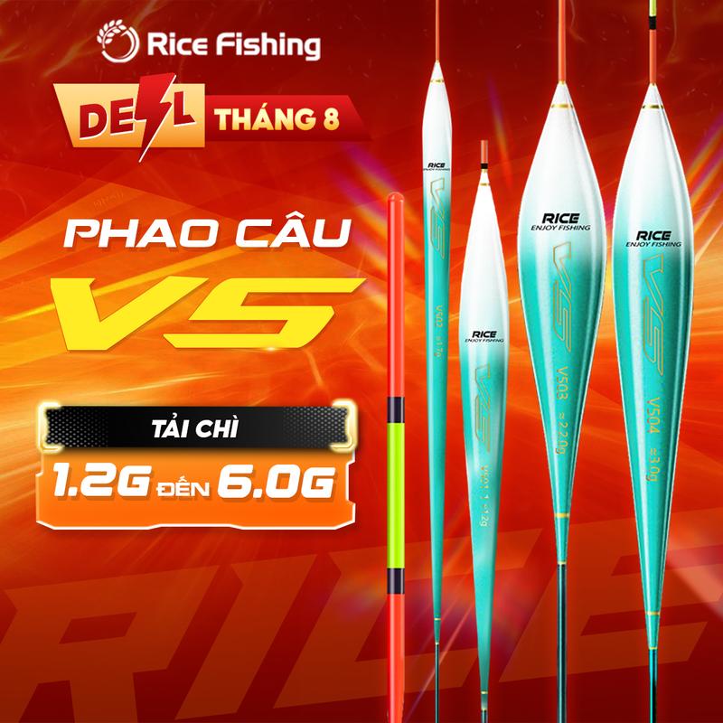 Phao Câu Cá V5 Rice Fishing chất liệu Nano siêu nhạy, truyền thông tin chính xác PC-41