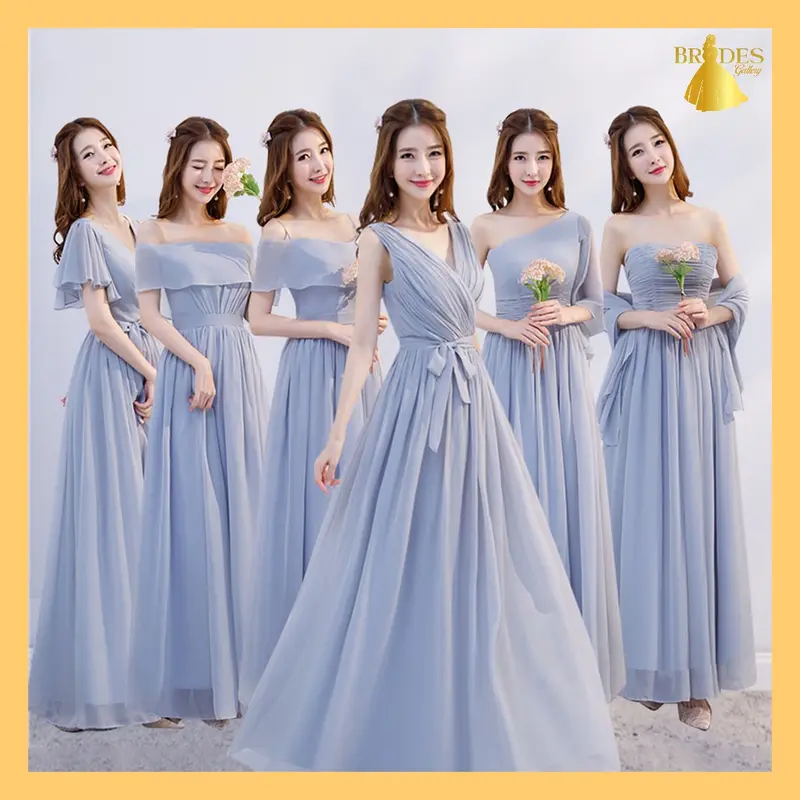 Bd Gaun Bridesmaid Gaun Pernikahan Panjang Bd52-57 0