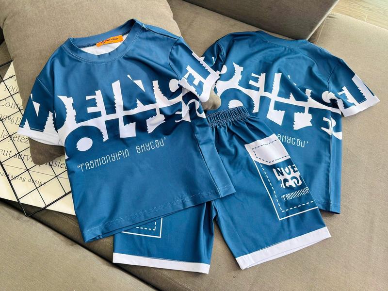 [G55] 12-45kg Đồ bộ cho bé trai ( quần thun ) mặc đi chơi vải thun lạnh thái mát mẻ co giãn