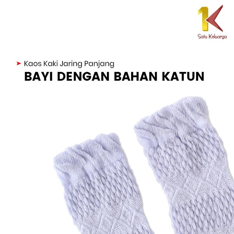 Product Introduction of [COD] SK P211 Kaus Kaki Panjang Anak  Polos Model Jaring Korea Anti NyamukLucu Nyaman 23