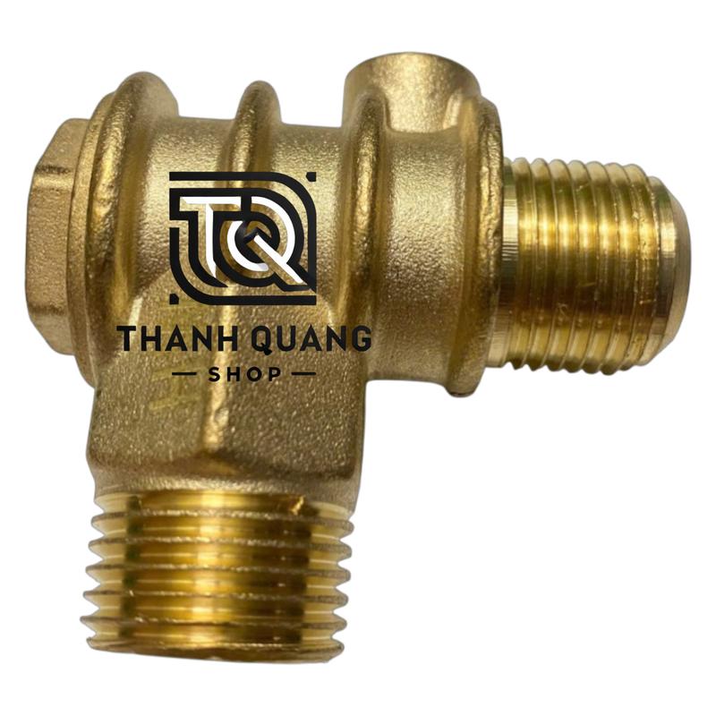  Van 1 chiều,Luppe máy nén khí bằng Atemon Atmol  or Đồng ren 21 19 9mm,máy nén khí dây curoa,đầu 2 piston có dầu,máy bơm hơi 