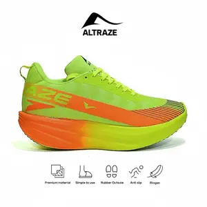 Altraze V-Raze Elite - Sepatu Running Sneakers Kasual Pria Wanita Unisex Stabilo Orange Olahraga Lari Sporty