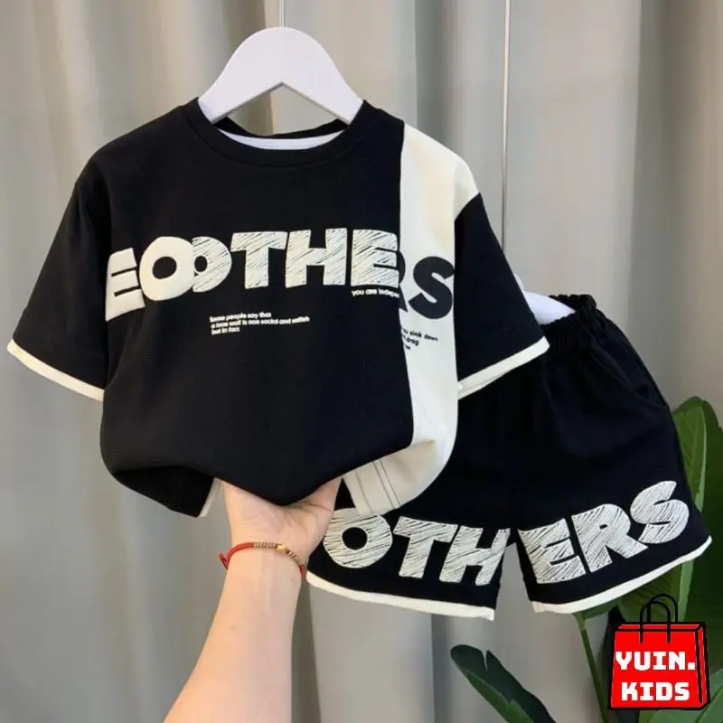 Yuin - Setelan Baju Anak Laki-laki Terbaru Pakaian Baju Knit Anak Bermotif Usia 1-5 Tahun