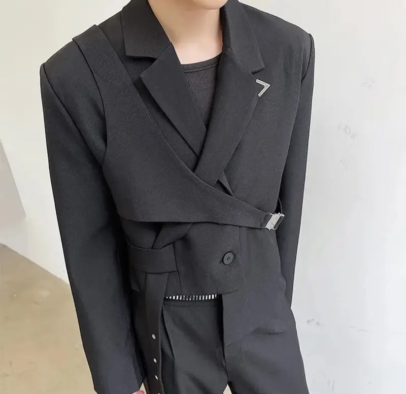blazer 2in1 harajuku korean style keren Tangan Panjang 1