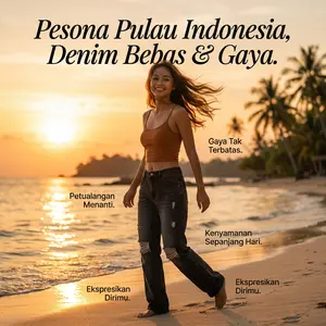 SYUER JEANS.ID Celana Jeans 8006 Highwaist Baggy Ripped Celana Kulot Wanita Straight Stretch Hitam Waist Regular