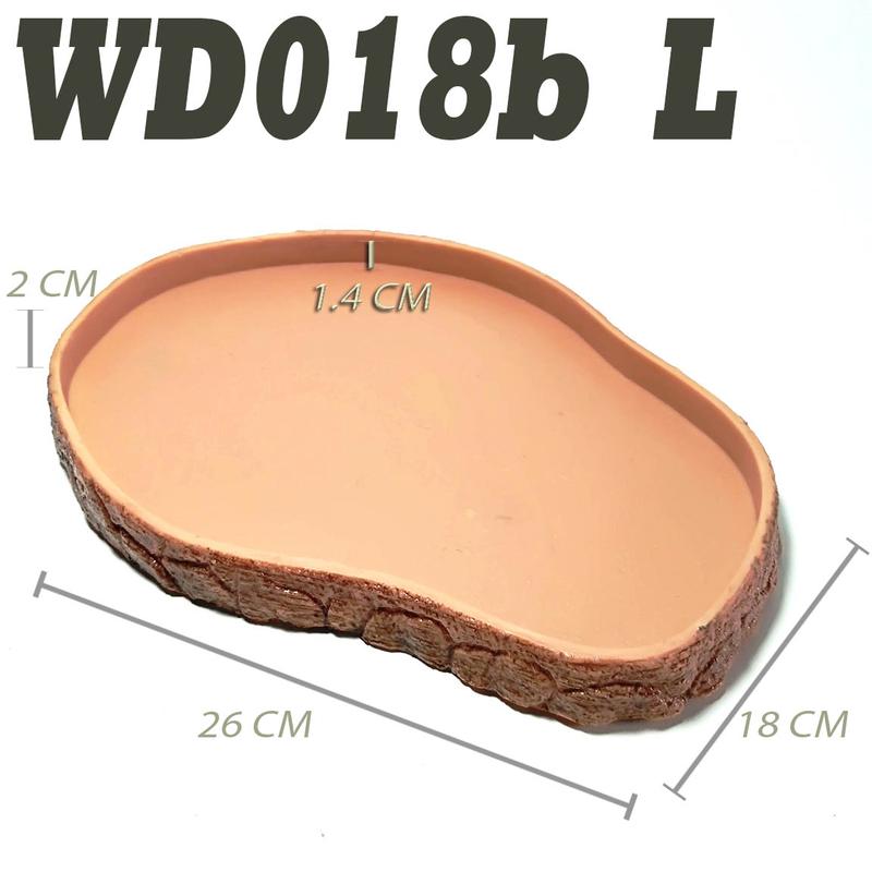 WD018C FEEDING DISH FEEDINGDISH FEEDER FOODDISH TEMPAT MAKAN WADAH MAKANAN PAKAN PELET HEWAN REPTILE TORTOISE TORTO KURA KURA SULCATA YNIPHORA RADIATA PARDALIS ALDABRA CHERRY HEAD REDFOOT IGUANA KADAL LIZARD PERLENGKAPAN HEWAN REPTILE 2