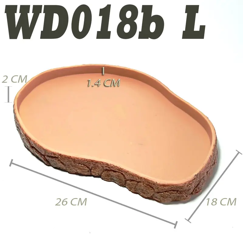WD018C FEEDING DISH FEEDINGDISH FEEDER FOODDISH TEMPAT MAKAN WADAH MAKANAN PAKAN PELET HEWAN REPTILE TORTOISE TORTO KURA KURA SULCATA YNIPHORA RADIATA PARDALIS ALDABRA CHERRY HEAD REDFOOT IGUANA KADAL LIZARD PERLENGKAPAN HEWAN REPTILE 2