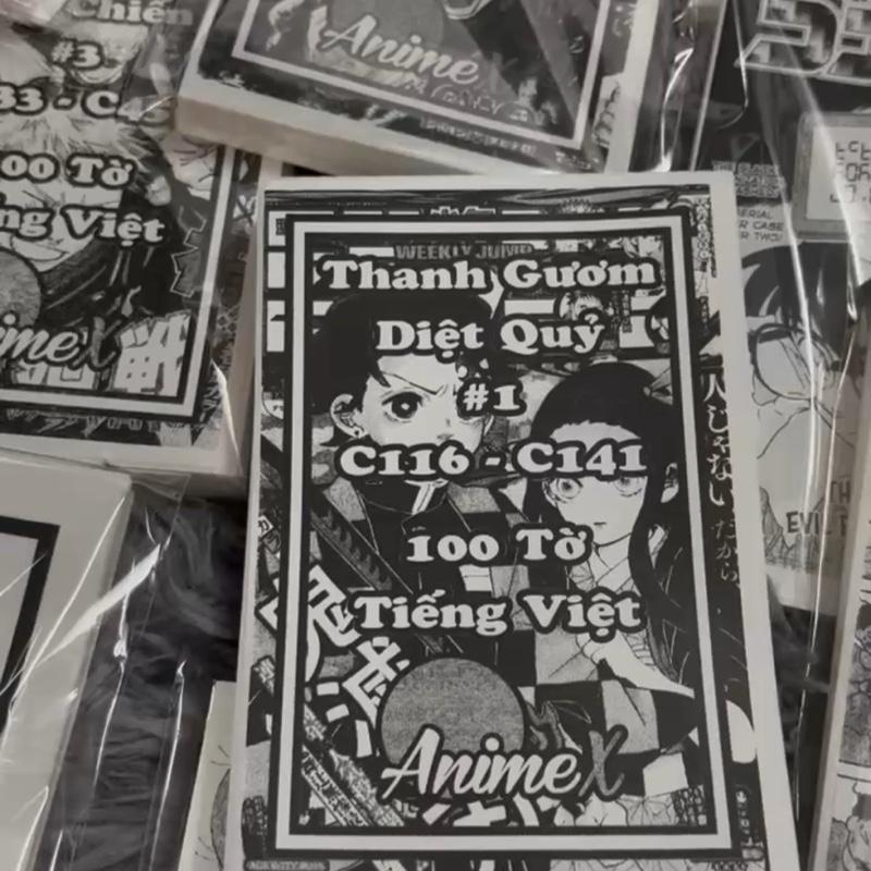  COMBO 100 Tờ Tranh Dán tường Poster Anime decor góc học tập làm việc Decal Manga One Piece Blue Lock Mix Nhiều Truyện tranh AnimeX 