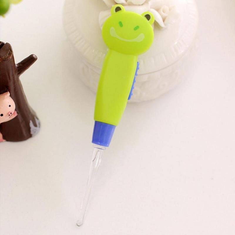 Ear Spoon Cleaning LED Lighting Cute Cartoon Animal Detachable Earwax Remover Tool Safety Cleaner #306728 2