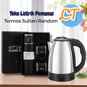 (LT.ID) Paket 028 Teko Listrik dan Termos Sultan Warna Random