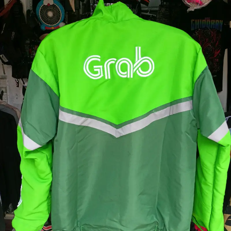 Jaket Driver Ojol Terbaru Model Bomber Waterproof untuk Pria taslan bordir Distro, Tebal, Parka, Casual, Cowok, Wanita, Unisex 7