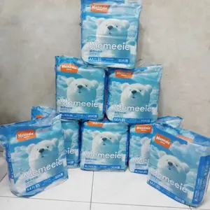 Memeeie Toko Utama Resmi 4 Paket Link [30 keping * 4, total 120 keping] 100% kapas permukaan tampilan higienis 360 ° tahan bocor permukaan kapas super penyerapan kunci air sesaat tanpa osmosis terbalik ganda tahan bocor sisi besar malam 8 jam