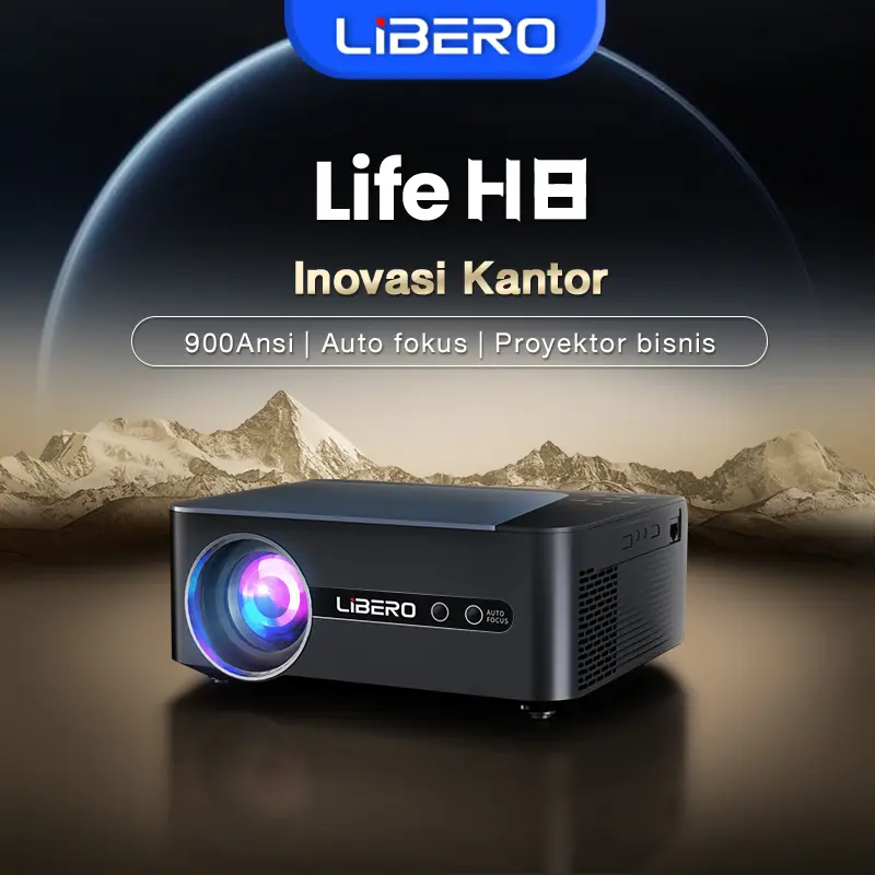 【Proyektor】LIFE Series H8- 900 ANSI 1080P- Android 9.0 Smart Proyektor- Netflix Youtube GooglePlay- A3 Chip- HIFI Sound- 8K Decoding- Miracast&Bluetooth Projector