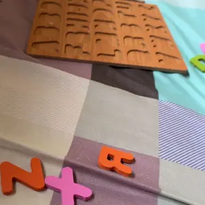 LO Puzzle ABC dan Number Murah Chunky Puzzle Anak Kayu 3D Puzzle Huruf dan Angka Jigsaw Wooden Edukasi