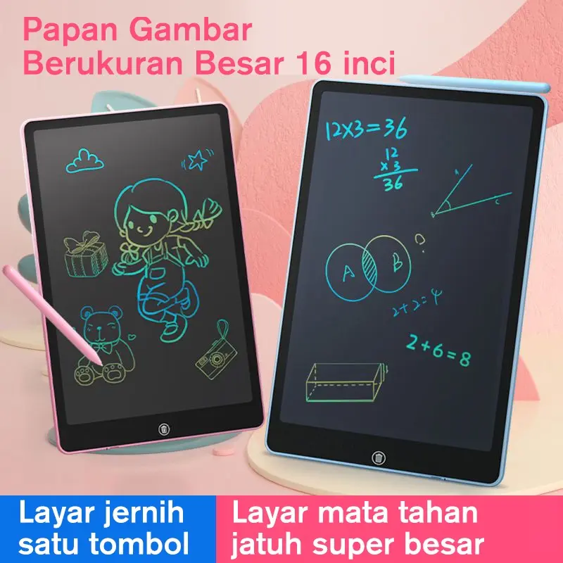 LCD 12 Inch Writing And Drawing Tablet Papan Tulis Menggambar Anak Papan gambar anak, layar pelindung mata berkualitas tinggi, papan tulis kecil, papan tulis tangan, papan tulis rumah untuk siswa.