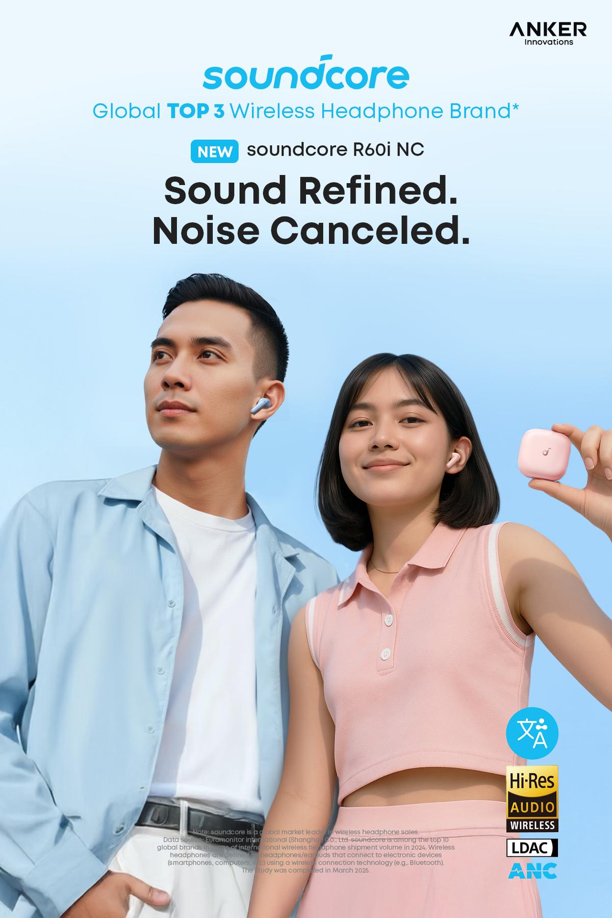 Jual Soundcore R60i NC (R50i NC Upgrade) by Anker, Real-Time Adaptive ...