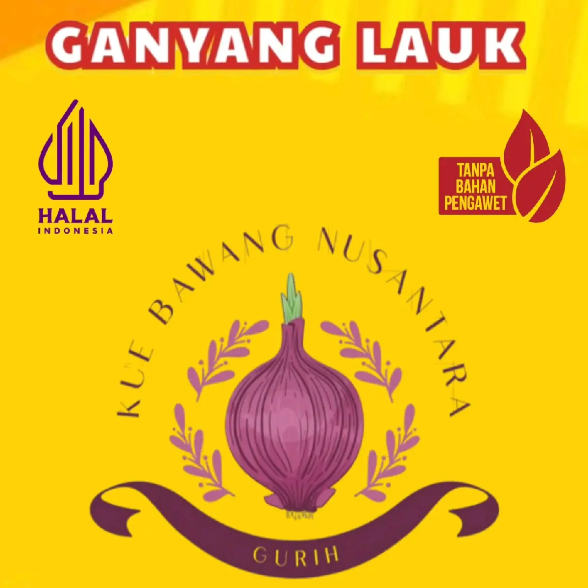 KUE BAWANG 100g Ganyang lauk Food Goreng Kering Snacks