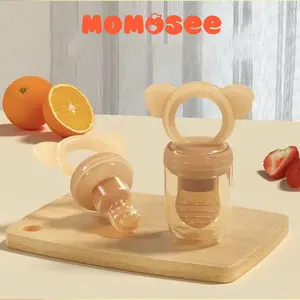 Momosee Dot Empeng Buah Bayi Silikon Lembut Anti Sedak Baby Twist Food Fruit Feeder BPA Free CJ063