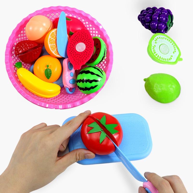 Đồ chơi Rổ cắt hoa quả Set Rau củ quả cho bé nhập vai đầu bếp nấu ăn