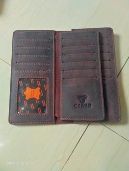 Product Review of Dompet Panjang Pria Kulit Sapi Asli Crazy Horse Leathe Merk CEBBO Dompet Panjang Bisa Muat Hp Kartu Uang from Ⓨ**𝖘 1
