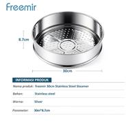 Gambar [MEGA SALE] freemir Kukus Stainless 30cm Kukusan Jumbo Stainless Anti Karat Serbaguna Rebus/Kukus Kitchenware Premium dari freemir Jabodetabek Kab. Bekasi 5 Tokopedia