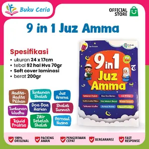 SUPER LENGKAP 9in1 Juz Amma II Juz Amma Anak II Juz Amma Lengkap II Buku Anak Islam || Buku Agama Anak || Buku Anak Viral || Tuntunan Shalat Anak II Buku anak TK dan paud II Buku Asmaul Husna II buku TK
