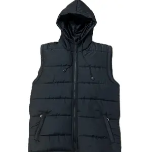 Rompi Pria Hoodie Puffer Anti Angin