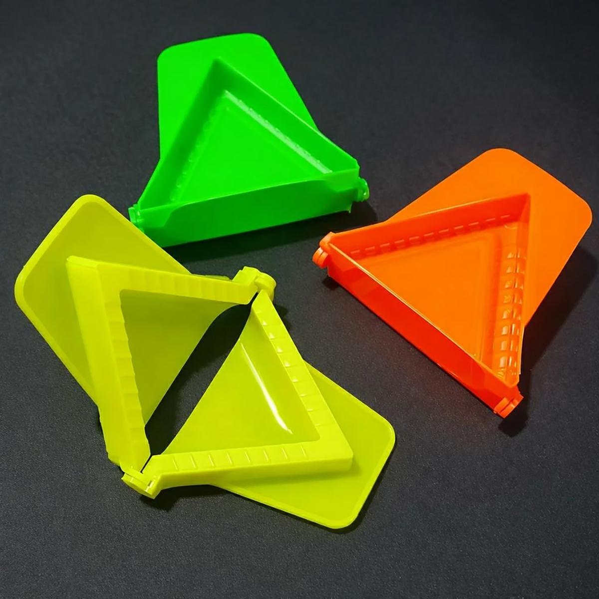 1 PCS Cetakan Pastel Segitiga Plastik Cetakan Ravioli Samosa Pangsit Dumpling Kitchenware