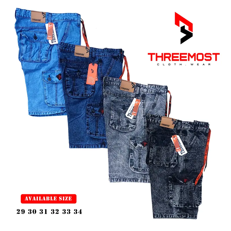 Celana Pendek Cargo Snow Premium Jeans Lembut 4