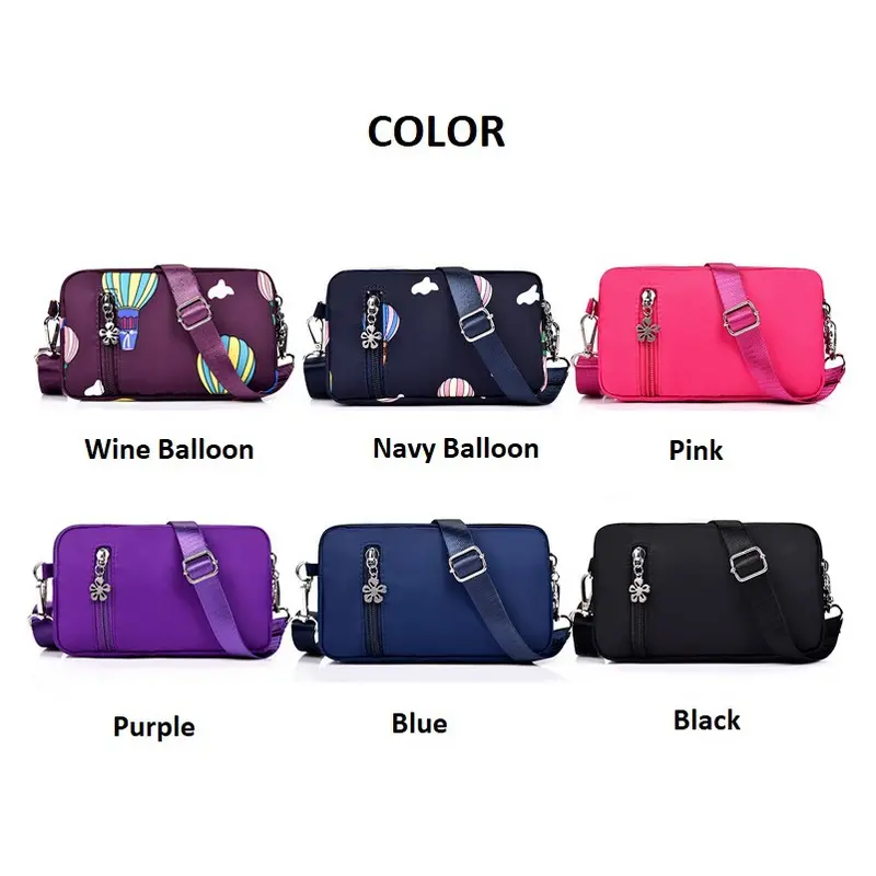 Civeto TS156 Tas Selempang Mini Wanita Sweet Love Nylon Waterproof Sling Bag 1