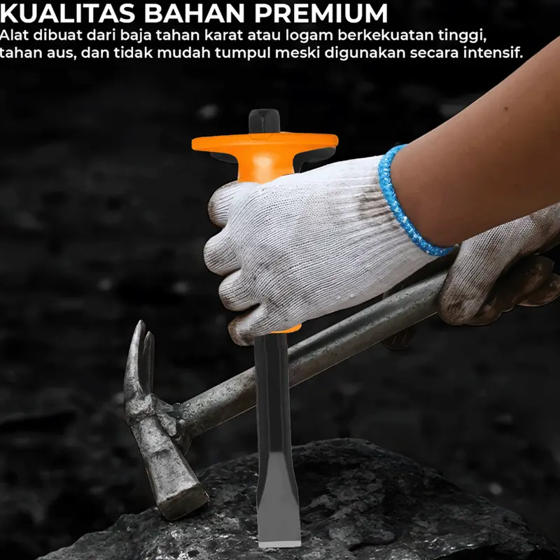ALLEFIX Pahat Batu Ukuran 25 MM Kinerja Tahan Lama Desain Kuat & Tahan Lama Baja Krom Vanadium - 6833 2