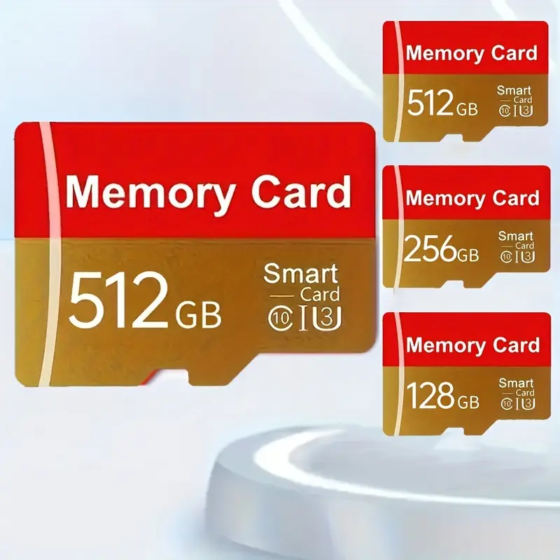 128GB 256GB 512GB SD Card, - High-speed TF/SD memory for smartphones, cameras, tablets, etc. - Plug and play, supports 4K UHD, PSP games, etc.