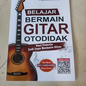 Buku Musik Belajar Bermain Gitar Otodidak