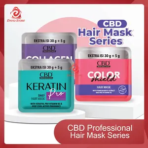 ENVIO - CBD Hair Mask Series / CBD Professional Hair Mask EKSTRA Isi 35gr (30gr + 5gr) - Keratin Pro / Color Shield / Collagen Repair / Perawatan Rambut by CBD