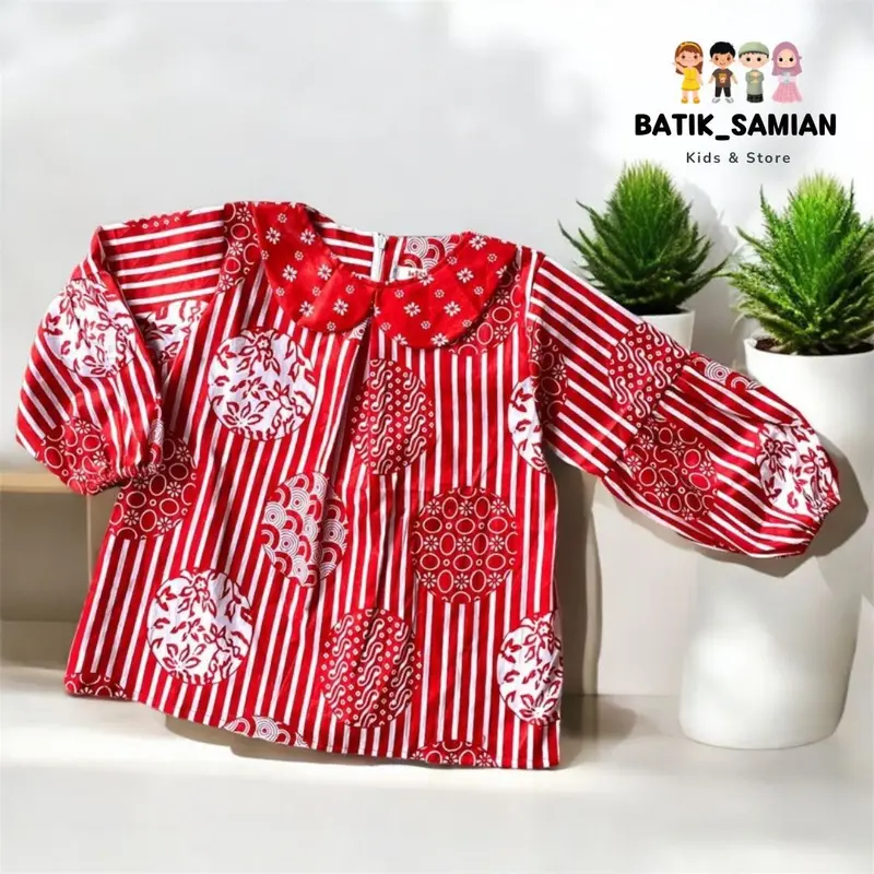 ATASAN BATIK LENGAN PANJANG ZIYAH COCOK BUAT HIBAB BAHAN KATUN ADEM NYAMAN DI PAKE 1