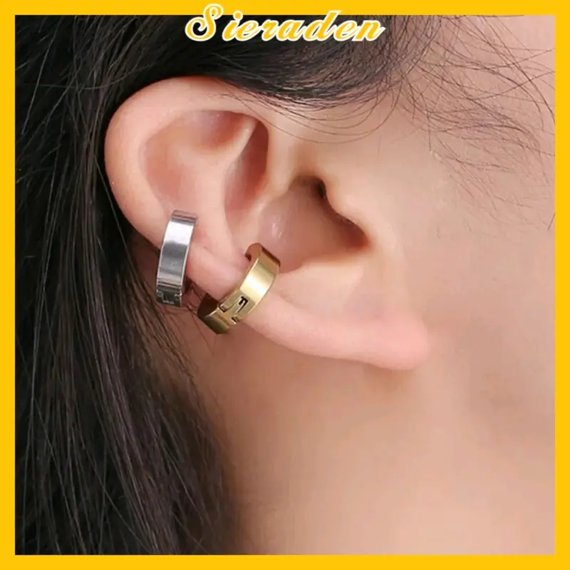 sieraden anting jepit titanium 3