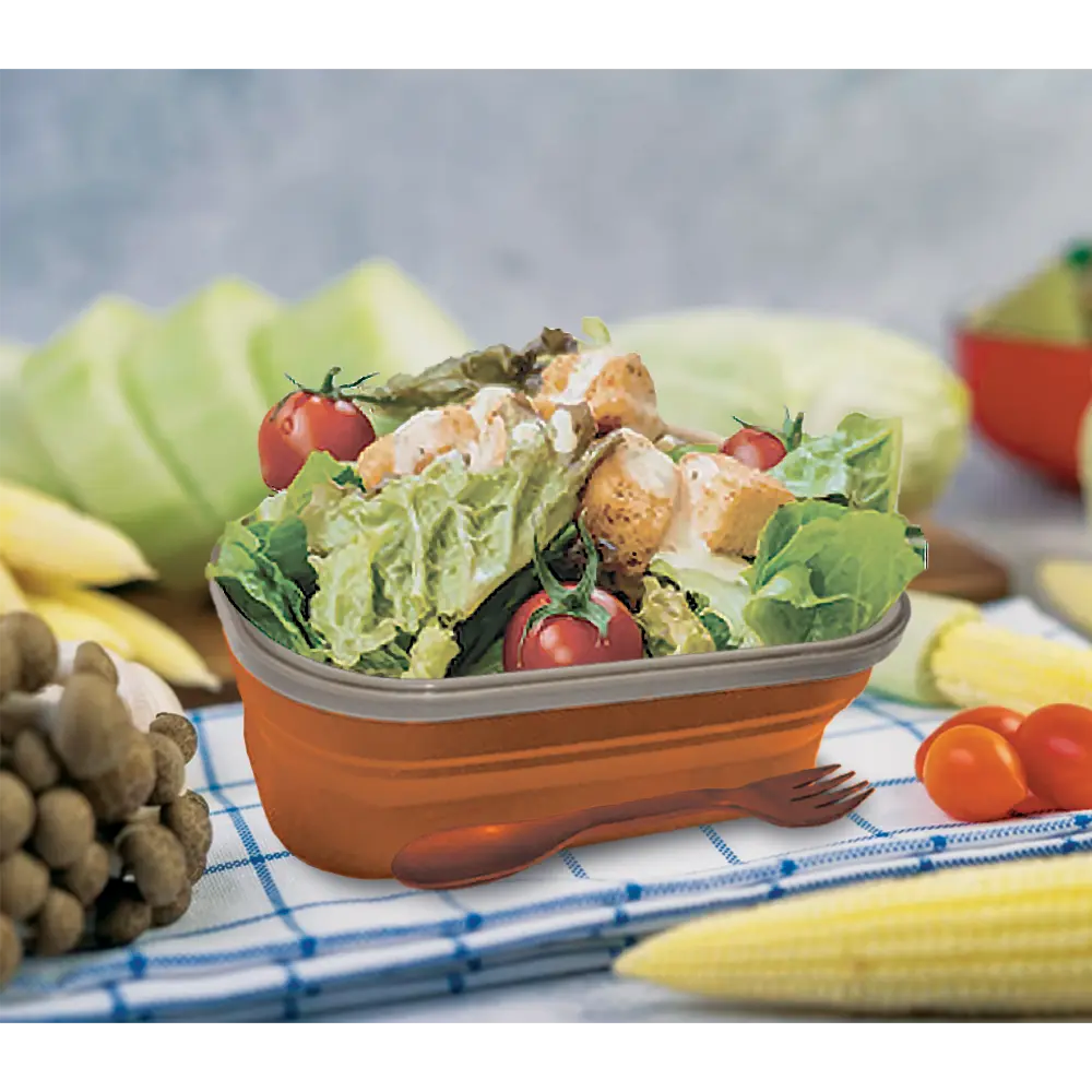 Collapsible Lunchbox | BPA Free Microwavable Silicon