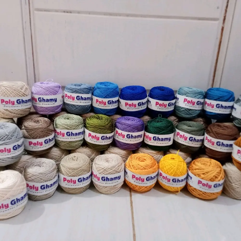 Benang Rajut Polyester - Poly Ghamy Premium