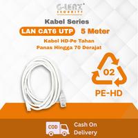 Gambar GLENZ Kabel Patch Cord Cat6 UTP 5M | Kabel Patch Cord Cat6 UTP | Panjang Kabel 5 Meter | Tahan Panas Up to 75° C | High Speed Transmitter Rate Up to 1000mbps | Kabel UTP Berkualitas Tembaga Asli | Kompatibel untuk Router, PC, CCTV Putih dari GLenz Security Kota Administrasi Jakarta Utara 5 Tokopedia