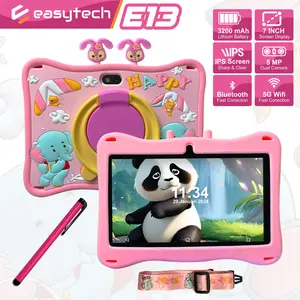 Tablet Anak Easytech E13 Tablet Android Anak Layar Sentuh WIFI / Tablet Belajar Mengaji Menggambar Game Banyak Fitur / Kids Tablet RAM 2/16 GB Edukasi Pink Aipet Anak Tab